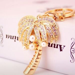 Coconut Palm Tree Keychain Bagcharm